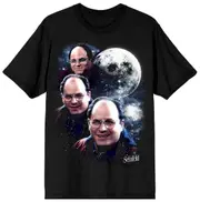 Seinfeld Three Georges Men's Black Tee-Oer113 Pure cotton high quality L