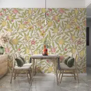 [Namly Design] Wall Paper - Lemon and Floral Pattern