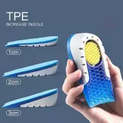 Shoes Half Insole Height Increase Silicone Breathable Arch Support Unisex 2Pcs