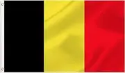 LARGE Belgian Flag, 3x5Ft Belgium Flags Banner For Indoor Outdoor Decoration of Canada Yards.Parade Or Express Mood