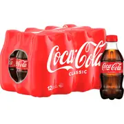 Coca-Cola Classic Soft Drink Mini Bottles 300mL X 12 pack