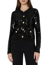 Milly Iman Sequin Knit Cardigan