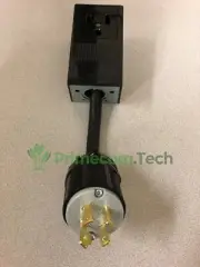 3PRONG NEMA 6-50R RECEPTACLE to 4PIN L15-30P Lock PLUG Nema 6-50 to L15-30 cord