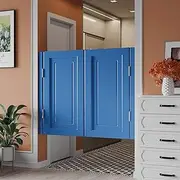 Cafe Swinging Doors, Retro Saloon Swing Door, Solid Wood Cowboy Door Partition Door Bar Kitchen Auto Close Fence Half Waist Door, with Stainless Steel Hinges, 4 Colors