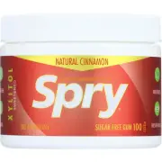 Spry Xylitol Chewing Gum Sweetened Natural Cinnamon 100 Pieces