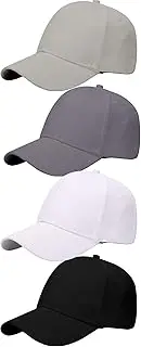 [trounistro] 4 Pack Sun Sports Visor Hats Adjustable Hat Summer Cotton Cap