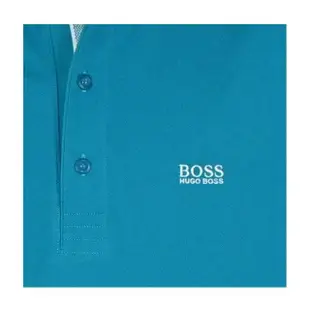 【HUGO BOSS】經典標誌配色男款POLO衫(土耳其藍)