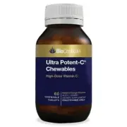 BioCeuticals Ultra Potent-C 60 Chewable Tablets High Dose Vitamin C 1000mg Vegan