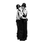 【 MIGHTY JAXX】KISSING COPPERS BLACK WHITE - BRANDALISED - BANKSY - BRAND NEW