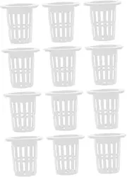 INOOMP 50pcs Hydroponics Plant Baskets Mesh Net Cups for Soilless Cultivation Durable Garden Nursery Pots for Balcony and Flower Nurseries Easy Water Drainage Wear Resistant Design