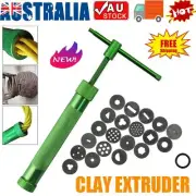 DIY Polymer Clay Gun Extruder Sculpey Sculpting Tool w/ 20 Discs Cake Tool HOT A