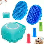 3PCS Dog Bath Brush | Dog Shampoo Brush | Dog Scrubber for Bath | Dog Bath Brush