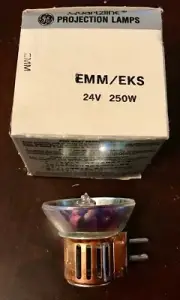 Lot of 7 New GE EMM/EKS 250 watt 24 volt projection lamps (Free shipping)