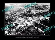 OLD LARGE HISTORIC PHOTO THOMASTON GEORGIA, AERIAL VIEW OF TOWN c1939