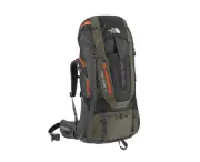 The North Face Crestone 75 Opti Fit Hiking Backpack Grey Brown Orange 70L
