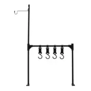 Secure and Stable Lantern Stand Camping Tableware Hanging Rack with Hooks