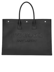 Saint Laurent Rive Gauche Large Tote Bag in Smooth Leather