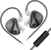 KZ Castor Wired Earbuds IEM in Ear Earphones, 2DD Tuning Adjustable Dual-Driver Supper Bass Wired Headphones, Harman Target with Improved Bass Version Monitor Headphones
