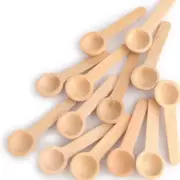10PCS Mini Wooden Spoons Kitchen Spice Spoon Small Short Condiment Spoons lot