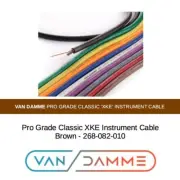Van Damme Pro Grade Classic XKE Instrument Cable, Brown - Per 10 ft length