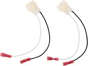 MUCKLILY 1pair Speaker Cable Converter Adapter for Speaker Wire Easy Install Replacement