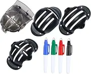 TOYANDONA 1 Set Golf Line Markers Durable Alignment Tools with Pens for Drawing Golf Balls for Outdoor Courses and Practice Random Color