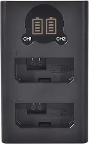 DSTE LC-E5 LC-E5E Dual USB Charger with LCD Display Compatible for Canon LP-E5 Battery - Powered by USB Type C to USB-A 2.0 Plug