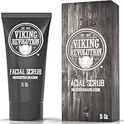 VIKING REVOLUTION Microdermabrasion Face Scrub for Men - Facial Cleanser to Exfoliate Skin.