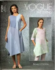 Vogue V1694 Misses 8 to 16 Marcy Tilton Pullover Dress and Tunic Sewing Pattern