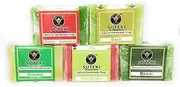 SUTEKI Natural Herbal Soap Mix || Soap for All Types of Skins Glycerin Base Soap || 100% Hand Made (Pack of 5)