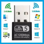 Wireless Lan USB PC WiFi Adapter Network 802.11AC 1200Mbps Dual Band 2.4G / 5G