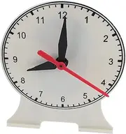 Abaodam Classroom Teaching Clock Model Analog Clock for Early Education and Learning Safe and Stable Display for Primary School Math Teaching