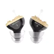 Mini Black Invisible Digital Hearing Aids CIC Sound Voice Amplifier Enhance