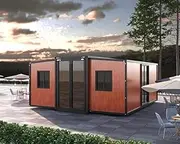 Luxury Villa Detachable Portable Folding Container House (20ft) – Expandable Prefabricated family Home- 100% strong