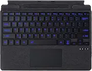 Type Cover for Microsoft Surface Pro 8 Pro 9 Pro 10/ Pro X Pro 11 Generation, Portable Slim Wireless Keyboard with Touchpad Tablet Keyboard (Black, Backlit)
