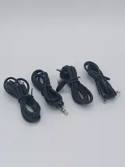 4 Car Audio Cable AUX Cords W/ Microphone For Phones Headphones HandsFree - 3-FT