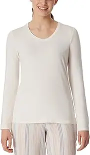 [Schiesser] Women's Modal Mix + Relax Long-Sleeved Sleep Shirt Pajama Top