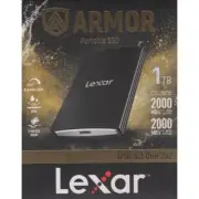 Lexar 1TB Armor 700 USB 3.2 Gen 2x2 Portable SSD (Black)