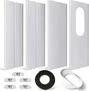 YoleShy Portable Air Conditioner Window Kit with Coupler Adjustable Window Seal for AC Unit (5.9 Inches)