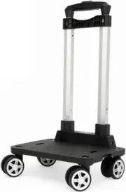Backpack Trolley - 4 Wheels Folding Compact Lightweight Luggage Cart, Travel Tro
