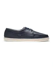 [Aquila] Panama Suede Deck Shoes in Navy