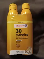 WALGREENS HYDRATING BROAD SPECTRUM SPF 30 SUNCREEN UVA/UVB