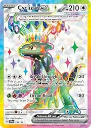 Pokemon - Cyclizar ex 228/191 - Surging Sparks – Full Art Ultra Rare – Foil Card