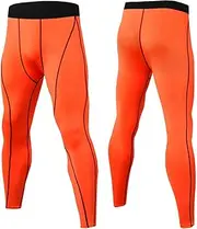 [Abigprofit] Men Compression T-Shirt+Pants Suit Motorbike Shirt Sports Leggings Long Sleeve Tracksuit 9-Pants L