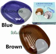 1* Dental Orthodontic Retainer Aligner Case Denture Teeth Storage Box Blue/Brown