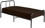 Cot Fitted Sheet 28 x 75, 100% Egyptian Cotton, 1 PC Cot Size Bottom Sheet Only, Perfect for Narrow Twin, Camp Bunk, Army Cots, Trifold Mattress, Camping Cot, Guest Bed Replacement(Chocolate)