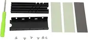 M.2 NVMe Heatsink, M.2 2280 SSD Heat Sink Double Sided Cooling with 3 Thermal Pads for M.2 B Key B Key Disks, Aluminium Alloy Screwdriver Repair Kit for 850EVO 960 PRO SN850 SN750
