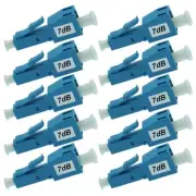 10x 7dB LC/UPC Connector Fiber Optic Optical Attenuator Plug-in Type Single Mode