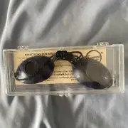 Lucas Super Sunnies Eyeshields Tanning Bed Goggles UV Eye Protection VINTAGE ‘88