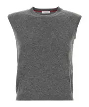 Ferragamo Stretch Knitted Vest Black